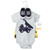 Hudson Baby Cotton Bodysuit, Shorts and Shoe Set, Construction Trucks