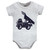 Hudson Baby Cotton Bodysuit, Shorts and Shoe Set, Construction Trucks
