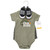 Hudson Baby Cotton Bodysuit, Shorts and Shoe Set, Cool Dude