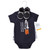 Hudson Baby Cotton Bodysuit, Shorts and Shoe Set, Outer Space