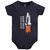 Hudson Baby Cotton Bodysuit, Shorts and Shoe Set, Outer Space