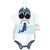 Hudson Baby Cotton Bodysuit, Shorts and Shoe Set, Underwater Whale