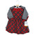 Hudson Baby Cotton Dresses, Black Red Plaid