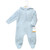 Hudson Baby Fleece Sleep and Play, Lt Blue
