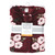 Hudson Baby Plush Sleeping Bag, Sack, Blanket, Burgundy Floral Sleeveless