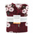 Hudson Baby Plush Sleeping Bag, Sack, Blanket, Burgundy Floral Long Sleeve