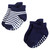 Hudson Baby Non-Skid No-Show Socks, Blue Burgundy