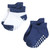 Hudson Baby Non-Skid No-Show Socks, Blue Burgundy