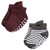 Hudson Baby Non-Skid No-Show Socks, Blue Burgundy