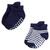 Hudson Baby Non-Skid No-Show Socks, Blue Tan