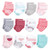 Hudson Baby Cotton Rich Newborn and Terry Socks, Strawberry 12-Pack