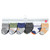 Luvable Friends Newborn and Baby Terry Socks, Orange Blue Aztec