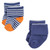 Luvable Friends Newborn and Baby Terry Socks, Orange Blue Aztec