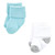 Luvable Friends Newborn and Baby Terry Socks, Mint Navy Stripes 12-Pack