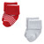 Luvable Friends Newborn and Baby Terry Socks, Red Navy Sneakers 12-Pack