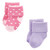 Luvable Friends Newborn and Baby Terry Socks, Coral Lilac Mary Janes