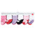Luvable Friends Newborn and Baby Terry Socks, Coral Lilac Mary Janes