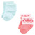 Luvable Friends Newborn and Baby Terry Socks, Coral Mint Aztec