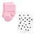 Luvable Friends Newborn and Baby Terry Socks, Pink Black Ballet 12-Pack