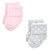 Luvable Friends Newborn and Baby Terry Socks, Pink Black Ballet 12-Pack