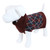 Luvable Friends Pet Sweater, Burgundy Argyle