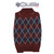 Luvable Friends Knit Pet Sweater, Burgundy Argyle