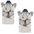 Hudson Baby Cotton Animal Face Hooded Towel Bundle Set, Smart Elephant 2-Piece