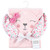 Hudson Baby Cotton Animal Face Hooded Towel, Floral Bunny