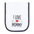 Luvable Friends Cotton Burp Cloths with Fiber Filling, Hearts Boy Mommy