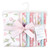 Hudson Baby Cotton Flannel Burp Cloths, Pink Tulips