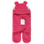 Hudson Baby Infant Girl Animal Sherpa Baby Outdoor Stroller Sack Wrap, Dk Pink, One Size