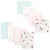 Hudson Baby Cotton Flannel Burp Cloths and Receiving Blankets, 8-Piece, Enchanted Forest
