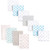 Luvable Friends Cotton Flannel Burp Cloths and Receiving Blankets, 11-Piece, Elephant