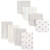 Luvable Friends Cotton Flannel Burp Cloths and Receiving Blankets, 8-Piece, Koala