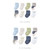 Luvable Friends Grow with Me Cotton Terry Socks, Safari 16-Pack