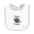 Hudson Baby Infant Boy Cotton Bibs, Brown Football, One Size