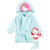 Hudson Baby Infant Girl Plush Bathrobe and Toy Set, Mermaid