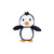Luvable Friends Plush Bathrobe and Toy Set, Boy Penguin