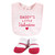 Hudson Baby Cotton Bib and Sock Set, Be Mine Valentine