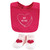 Hudson Baby Infant Girl Cotton Bib and Sock Set, Be Mine Valentine