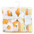 Hudson Baby Cotton Flannel Burp Cloths, Citrus Orange