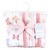 Hudson Baby Cotton Flannel Burp Cloths, Pastel Butterfly