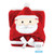 Hudson Baby Hooded Animal Face Plush Blanket, Red Santa