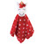 Hudson Baby Infant Girls Animal Face Security Blanket, Mrs Claus, One Size