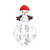 Hudson Baby Animal Face Security Blanket, White Snowman