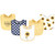 Hudson Baby Cotton Bibs, Sunflower