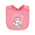 Hudson Baby Cotton Bibs, Pink Farm Animals