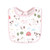 Hudson Baby Cotton Bibs, Pink Farm Animals