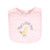 Hudson Baby Cotton Bibs, Pink Farm Animals