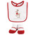 Hudson Baby Cotton Bib and Sock Set, Fancy Rudolph